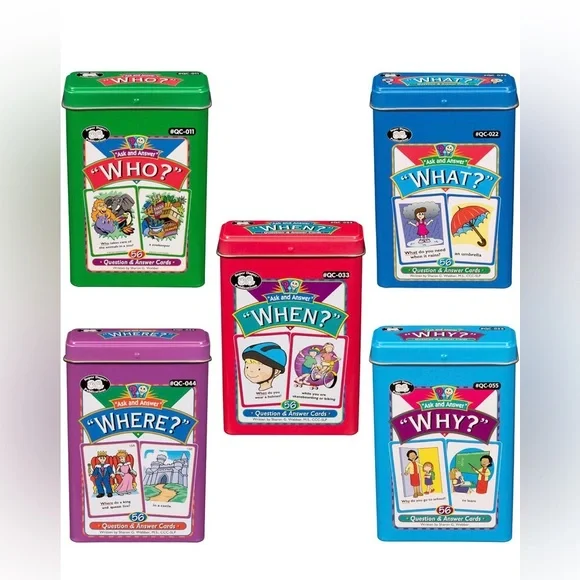 NIB Super Duper Publications "WH" Question Collection 5 Sets of Cards,Ed Resorce - Picture 1 of 12